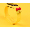 Hurtel Strap Xmas Wristband for Xiaomi Mi Band 4 / Mi Band 3 Christmas Silicone Strap Bracelet Yellow (bells) - (Strap Xmas Xiaomi Mi Band 3 / 4 Yellow Bells)