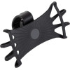 Hurtel Swivel silicone bike holder with replaceable head - black - (Silicone bicycle phone holder 360 rotation with removable head black)