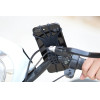 Hurtel Swivel silicone bike holder with replaceable head - black - (Silicone bicycle phone holder 360 rotation with removable head black)