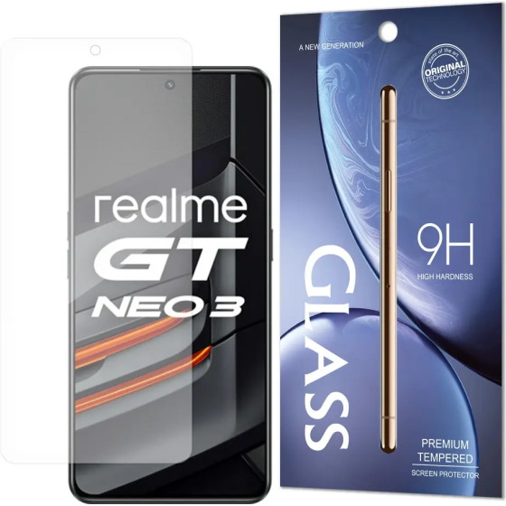Hurtel Tempered Glass 9H Tempered Glass Realme GT Neo 3 (packaging - envelope) - (Tempered glass eco not branded Realme GT Neo3)