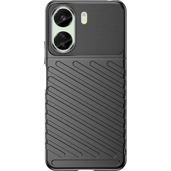 Hurtel Thunder Case armored case for Xiaomi Redmi 13c - black - (Thunder Case Xiaomi Redmi 13c Black)