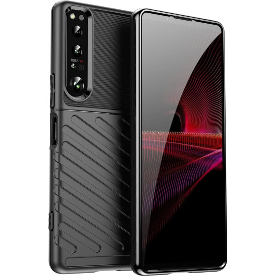 Hurtel Thunder Case case for Sony Xperia 5 IV silicone armor case black - (Thunder Case Sony Xperia 5 IV Black)