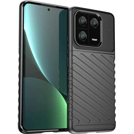 Hurtel Thunder Case case for Xiaomi 13 Pro silicone armor case black - (Thunder Case Xiaomi 13 PRO Black)
