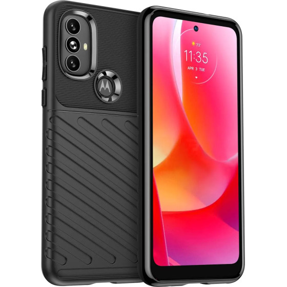 Hurtel Thunder Case flexible armored cover for Motorola Moto G Power 2022 black - (Thunder Case Moto G Power 2022 Black)