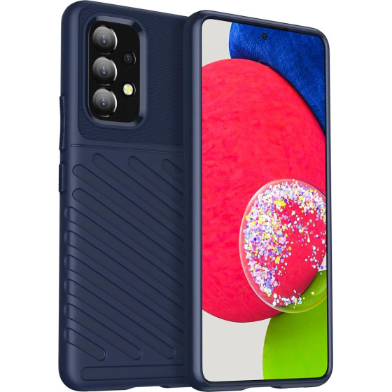 Hurtel Thunder Case flexible armored cover for Samsung Galaxy A53 5G blue - (Thunder Case Samsung A53 5G Blue)
