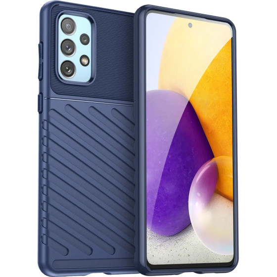 Hurtel Thunder Case flexible armored cover for Samsung Galaxy A73 blue - (Thunder Case Samsung A73 5G Blue)
