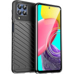 Hurtel Thunder Case flexible armored cover for Samsung Galaxy M53 5G black - (Thunder Case Samsung M53 Black)
