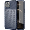Hurtel Thunder Case Flexible Tough Rugged Cover TPU Case for iPhone 13 mini blue - (Thunder Case iPhone 13 Mini Blue)