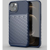 Hurtel Thunder Case Flexible Tough Rugged Cover TPU Case for iPhone 13 mini blue - (Thunder Case iPhone 13 Mini Blue)