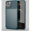 Hurtel Thunder Case Flexible Tough Rugged Cover TPU Case for iPhone 13 mini green - (Thunder Case iPhone 13 Mini Green)