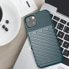 Hurtel Thunder Case Flexible Tough Rugged Cover TPU Case for iPhone 13 mini green - (Thunder Case iPhone 13 Mini Green)