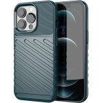 Hurtel Thunder Case Flexible Tough Rugged Cover TPU Case for iPhone 13 Pro green - (Thunder Case iPhone 13 PRO Green)
