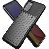 Hurtel Thunder Case Flexible Tough Rugged Cover TPU Case for Samsung Galaxy A03s black - (Thunder Case Samsung A03S Black)