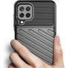 Hurtel Thunder Case Flexible Tough Rugged Cover TPU Case for Samsung Galaxy A22 4G black - (Thunder Case Samsung A22 4G Black)