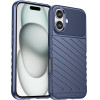 Hurtel Thunder Case for iPhone 16 Plus Silicone Case - Blue - (Thunder case iPhone 16 Plus blue)