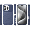Hurtel Thunder Case for iPhone 16 Pro Max Silicone Case - Blue - (Thunder case iPhone 16 Pro Max blue)