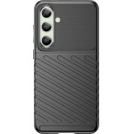 Hurtel Thunder Case for Samsung Galaxy S24 FE Silicone Armored Cover - Black - (Thunder Case Samsung Galaxy S24 FE Black)