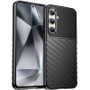 Hurtel Thunder Case for Samsung Galaxy S24 FE Silicone Armored Cover - Black - (Thunder Case Samsung Galaxy S24 FE Black)