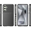 Hurtel Thunder Case for Samsung Galaxy S24 FE Silicone Armored Cover - Black - (Thunder Case Samsung Galaxy S24 FE Black)