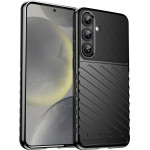 Hurtel Thunder Case for Samsung Galaxy S25+ Silicone Armored Cover - Black - (Thunder Case Samsung Galaxy S25+ Black)