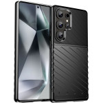 Hurtel Thunder Case Samsung Galaxy S25 Ultra Silicone Armored Case - Black - (Thunder Case Samsung Galaxy S25 Ultra Black)