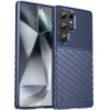 Hurtel Thunder Case Samsung Galaxy S25 Ultra Silicone Armored Case - Blue - (Thunder Case Samsung Galaxy S25 Ultra Blue)