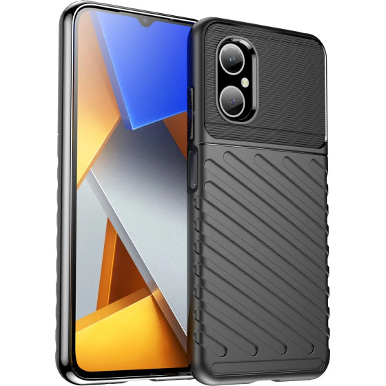 Hurtel Thunder Case Xiaomi Poco M4 5G silicone armor case black - (Thunder Case Xiaomi Poco M4 5G Black)