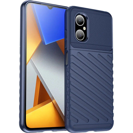 Hurtel Thunder Case Xiaomi Poco M4 5G silicone armor case blue - (Thunder Case Xiaomi Poco M4 5G Blue)