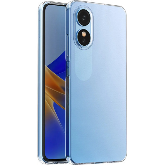 Hurtel Ultra Clear 0.5mm case for Oppo A17 thin cover transparent - (Ultra Clear OPPO A17 transparent)