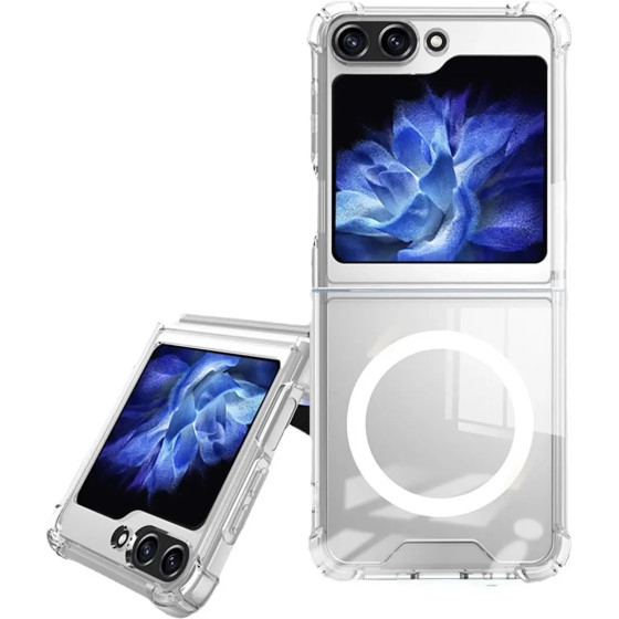 Hurtel Ultra Clear MagSafe case for Samsung Galaxy Z Flip 6 - transparent - (Ultra Clear MagSafe Case Soft SAM Z Flip 6 Clear)