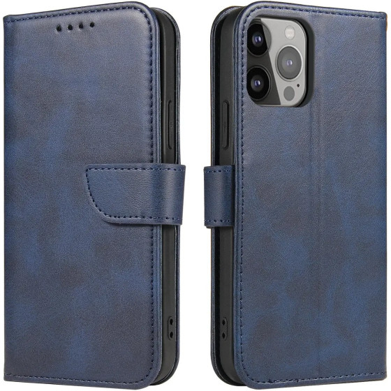 Hurtel Wallet Case with Stand for iPhone 15 Plus Magnet Case - blue - (MAGNET CASE IPHONE 15 PLUS BLUE)