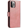 Hurtel Wallet Case with Stand for iPhone 15 Plus Magnet Case - Pink - (MAGNET CASE IPHONE 15 PLUS PINK)