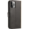 Hurtel Wallet Case with Stand for iPhone 15 Pro Magnet Case - Black - (MAGNET CASE IPHONE 15 PRO BLACK)
