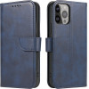 Hurtel Wallet Case with Stand for iPhone 15 Pro Magnet Case - Blue - (MAGNET CASE IPHONE 15 PRO BLUE)