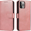 Hurtel Wallet Case with Stand for iPhone 15 Pro Magnet Case - Pink - (MAGNET CASE IPHONE 15 PRO PINK)