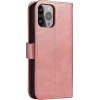 Hurtel Wallet Case with Stand for iPhone 15 Pro Max Magnet Case - Pink - (MAGNET CASE IPHONE 15 PRO MAX PINK)