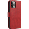 Hurtel Wallet Case with Stand for iPhone 15 Pro Max Magnet Case - Red - (MAGNET CASE IPHONE 15 PRO MAX RED)