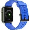 Hurtel Watch Strap Y strap for Apple Watch 7 / SE (41/40 / 38mm) band watchband blue - (Strap Y Apple iWatch 2/3/4/5/6/SE/7 38/40 Blue)
