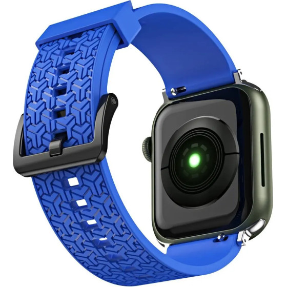 Hurtel Watch Strap Y strap for Apple Watch 7 / SE (45/44 / 42mm) band watchband blue - (Strap Y Apple iWatch 2/3/4/5/6/SE/7 42/44 Blue)