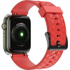 Hurtel Watch Strap Y strap for Apple Watch 7 / SE (45/44 / 42mm) band watchband red - (Strap Y Apple iWatch 2/3/4/5/6/SE/7 42/44 Red)