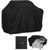 Hurtel Waterproof grill cover, bicycle cover, bike cover, garden furniture cover, XXL cover, black - (Barbecue cover XXL Black)