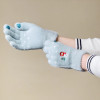 Hurtel Women's winter telephone gloves with a snowman and a Christmas tree - green - (Touchscreen gloves knitted snowman cyan)
