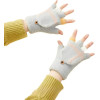 Hurtel Women's/children's winter phone gloves - gray - (Gloves knitted half finger gray)