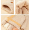 Hurtel Women's/children's winter phone gloves - white - (Gloves knitted half finger white)