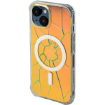 Kingxbar MagSafe PQY Crack Series silicone case for iPhone 15 - holographic - (Kingxbar PQY Crack Series iPhone 15 Case Holographic)