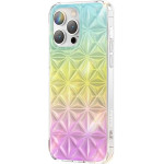 Kingxbar Miya Series case for iPhone 14 back cover rainbow back cover - (Kingxbar iPhone 14 Miya Series- Rainbow)
