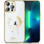 Kingxbar Moon Series luxury case with Swarovski crystals for iPhone 13 Pro gold (Butterfly) - (Kingxbar IPhone 13 PRO Moon Series-Butterfly (Gold))