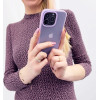 Kingxbar Plain Series case cover for iPhone 13 Pro silicone case purple - (Kingxbar iPhone 13 Pro Plain Series-Purple)