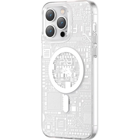 Kingxbar PQY Geek Series magnetic case for iPhone 14 Plus MagSafe silver - (Kingxbar PQY iPhone 14 Plus Geek Series-Silver)