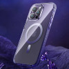 Kingxbar PQY Ice Crystal Series magnetic case for iPhone 14 Plus MagSafe gray - (Kingxbar PQY iPhone 14 Plus Ice Crystal Series-Gray)